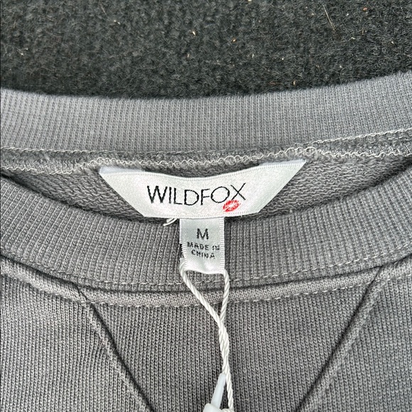 Wildfox Gray and Pink Sweatshirt Casual Comfort - Picture 2 of 11